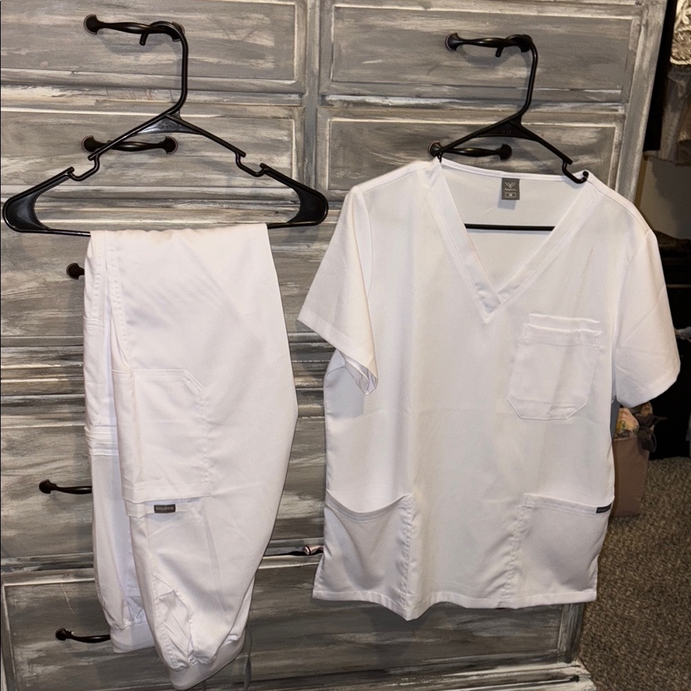 - White Scrub Set